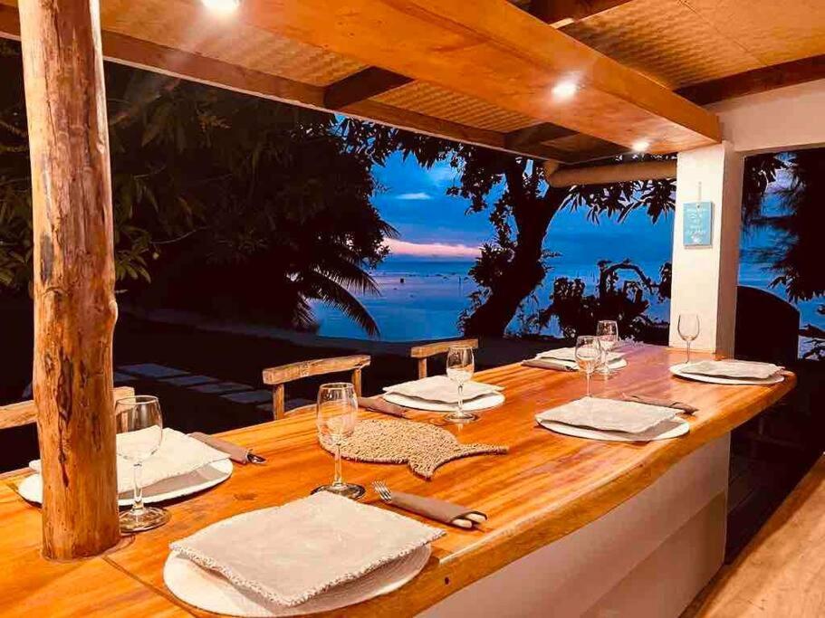 Bungalow Tiarii, Avec Acces Direct A Une Plage Privee Tevaitoa ภายนอก รูปภาพ
